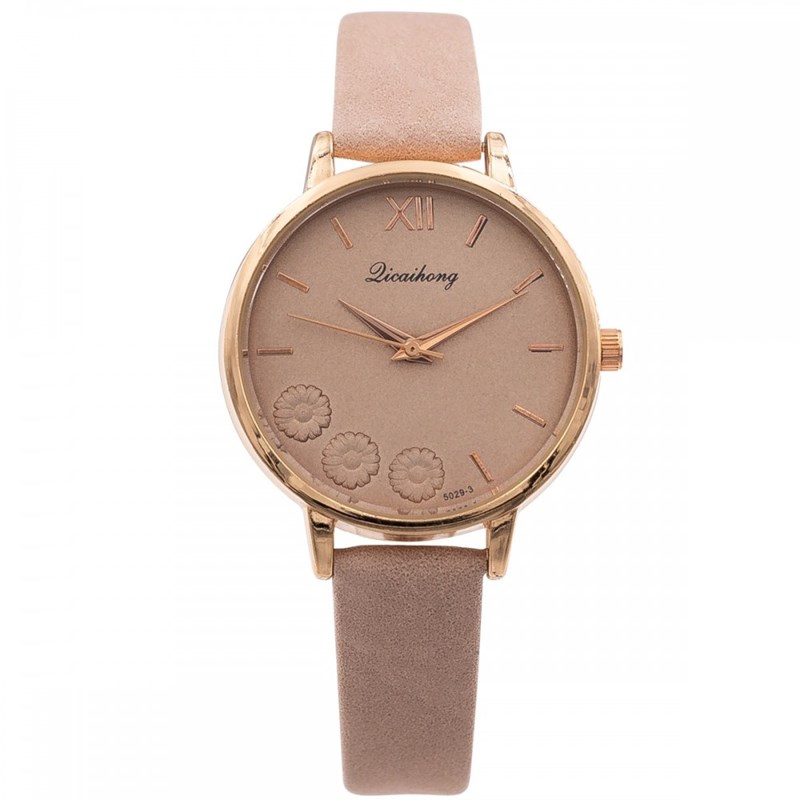 Montre Femme CHTIME bracelet Cuir Rose