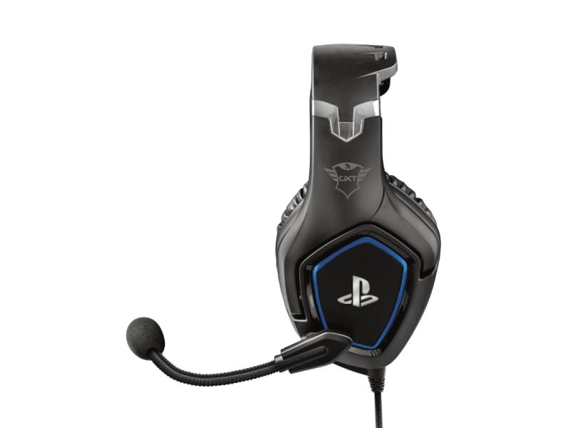 Trust Headset GXT 488 Forze PS4/PS5 Schwarz Gaming-Headset exklusiv für PS4 und PS5 mit einklappbarem Mikrofon und verstellbarem Kopfbügel