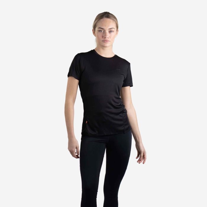 Lipati Dame T-shirts Strato AL Tee Regular Fit Sort