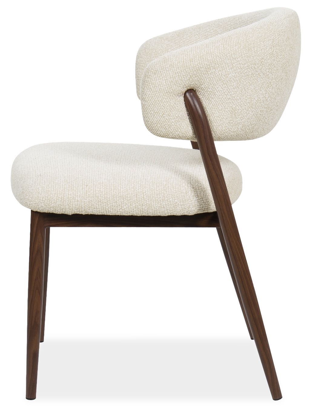 Eetkamerstoel Beige Walnut Asento B57 x D62 x H80 cm