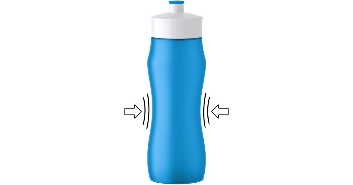 EmsaSqueeze Sport Drinkfles, 0,6 Liter  (Blauw)
