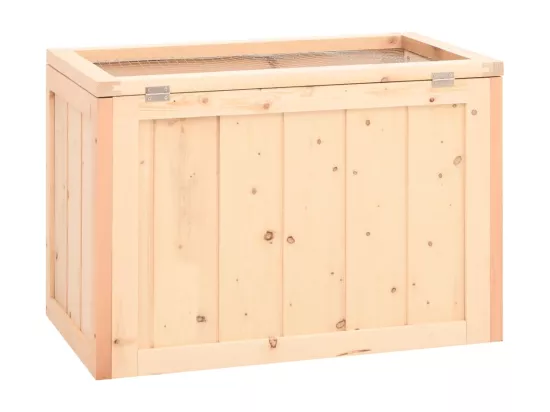 Cage à hamster 60x35,5x42 cm bois massif de sapin