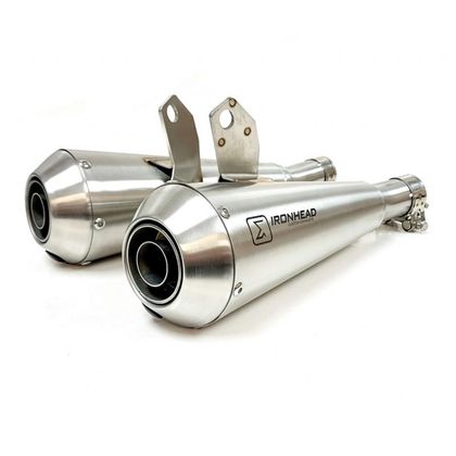 Silencieux Iron Head CONICAL INOX - Gris