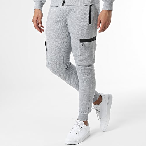 Ensemble De Survetement E380 Gris Chiné