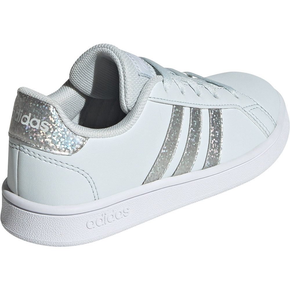 adidas Grand Court Print Lace Sneaker Kinder blue tint