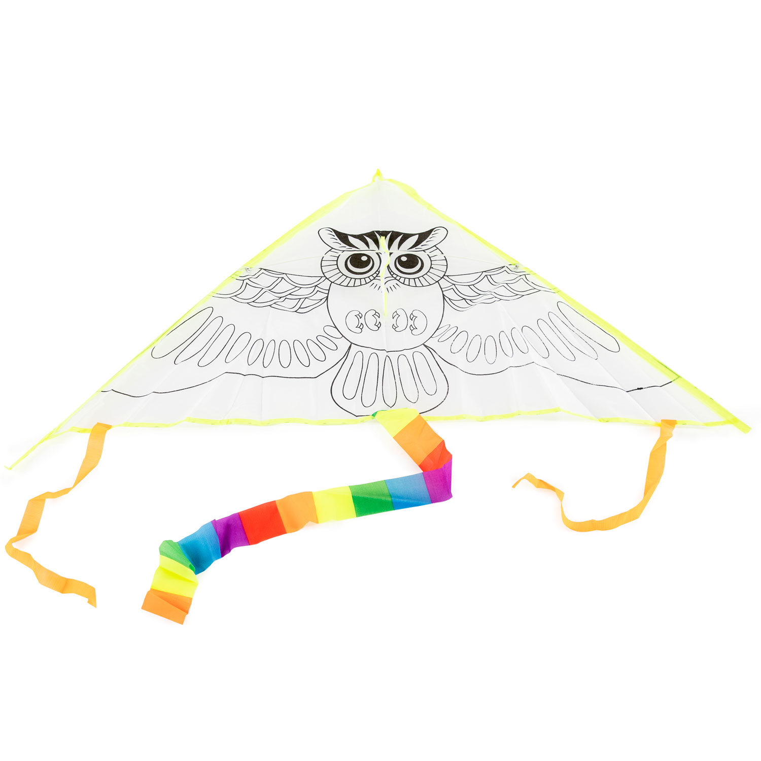 Kleur je eigen Vlieger - Uil