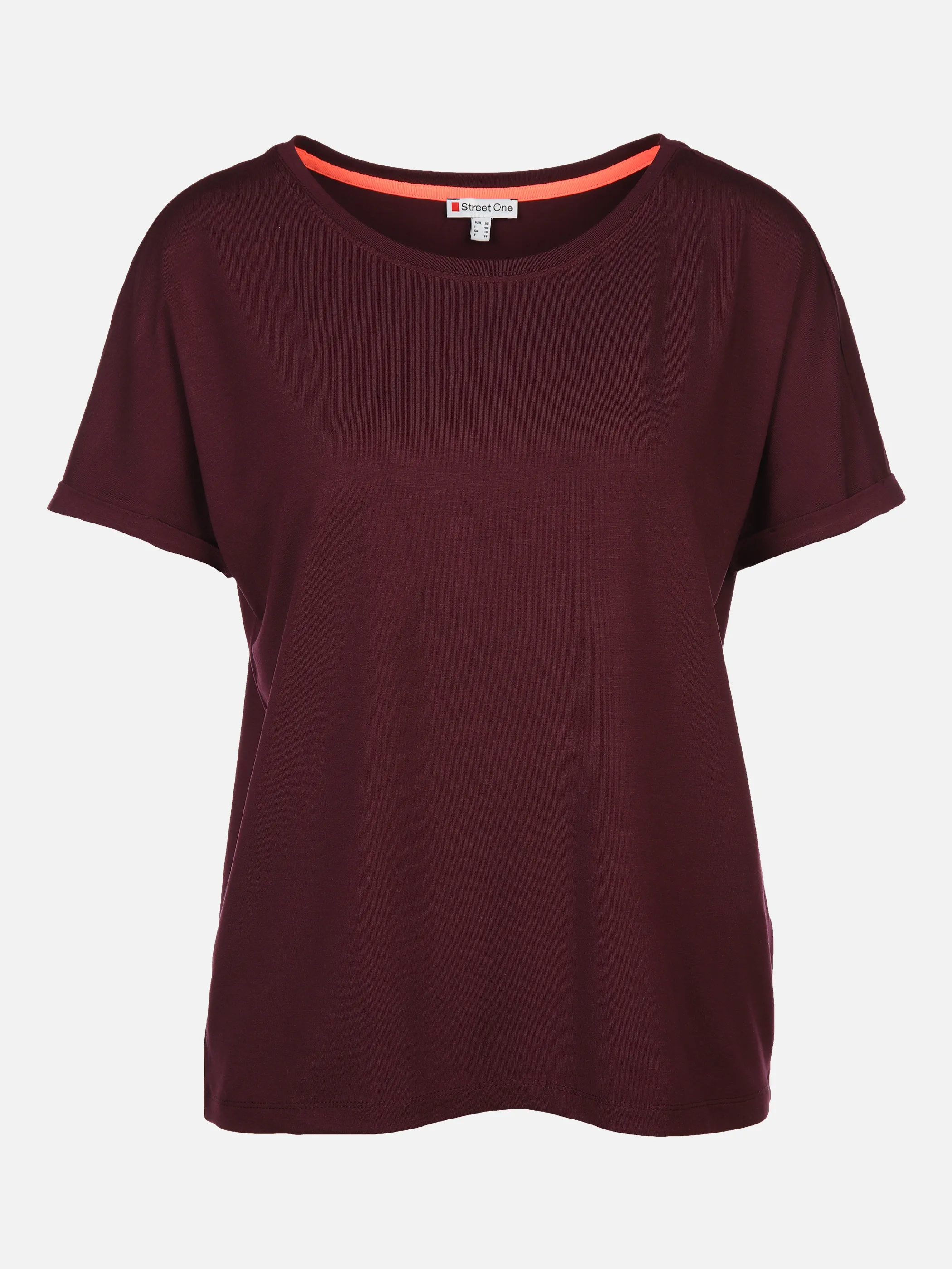 Damen T-Shirt Crista unifarben