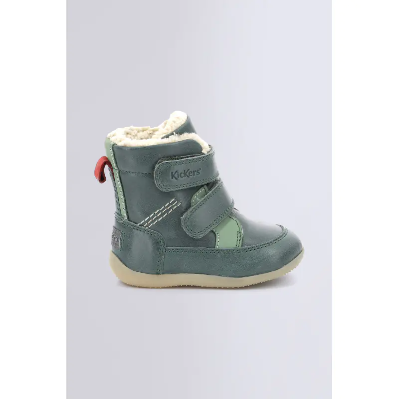 BAMAKRATCH VERT FONCE BOOTS Cuir Mixte