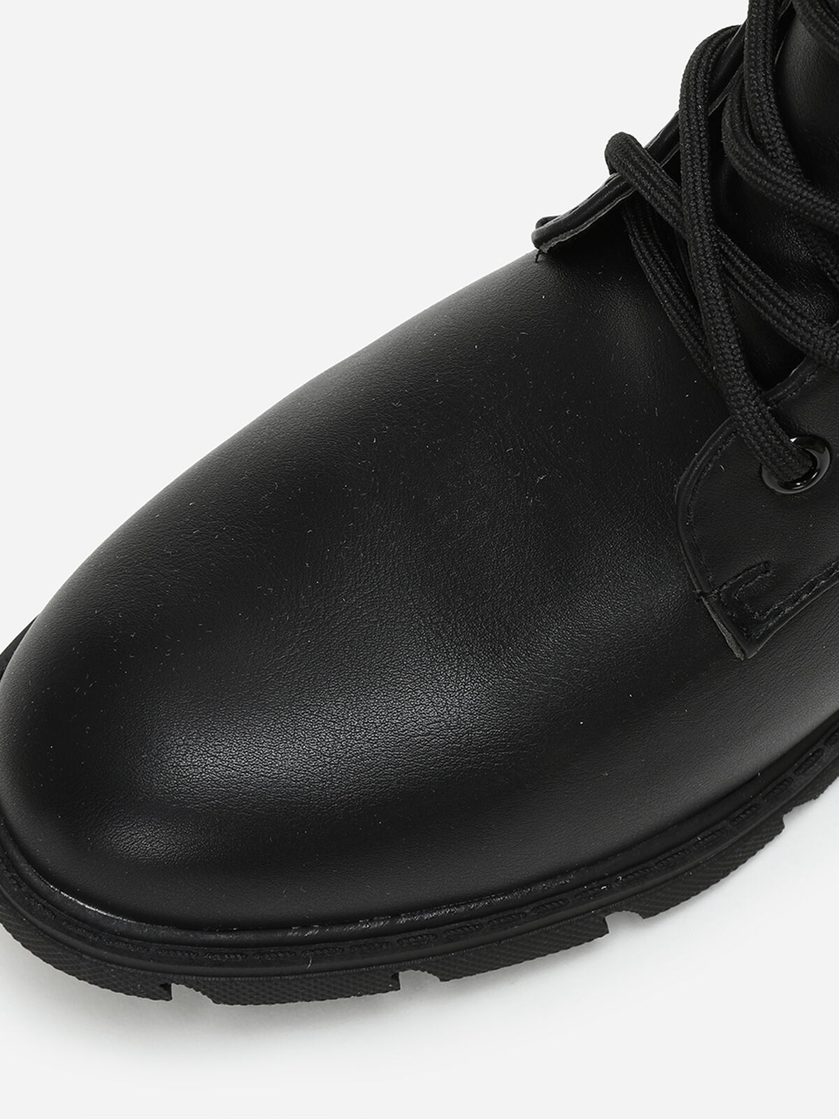 Rangers bi-matières grandes tailles- Noir