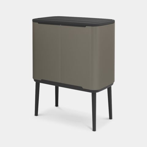 Bo Touch Bin, met 3 binnenemmers, 3 x 11 liter - Platinum