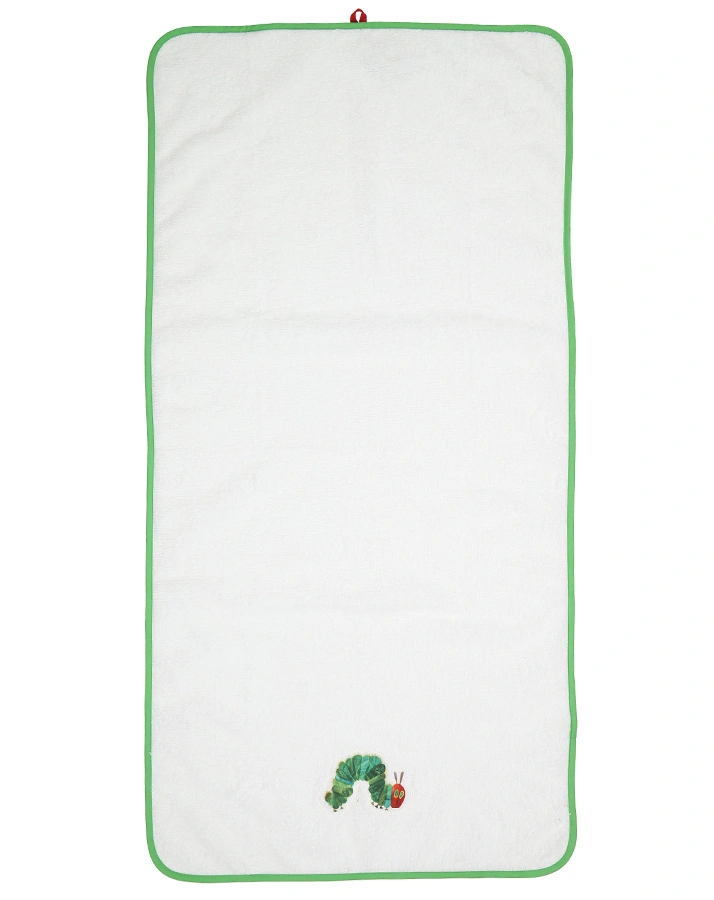 Handtuch RAUPE NIMMERSATT (50x100) in weiß/grün
