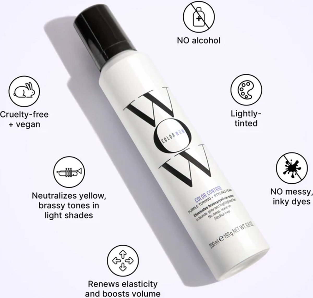 Color Wow Haarschuim Purple (200 ml)