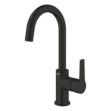 Grohe Wastafelmengkraan Start L-Size met waste Mat Zwart