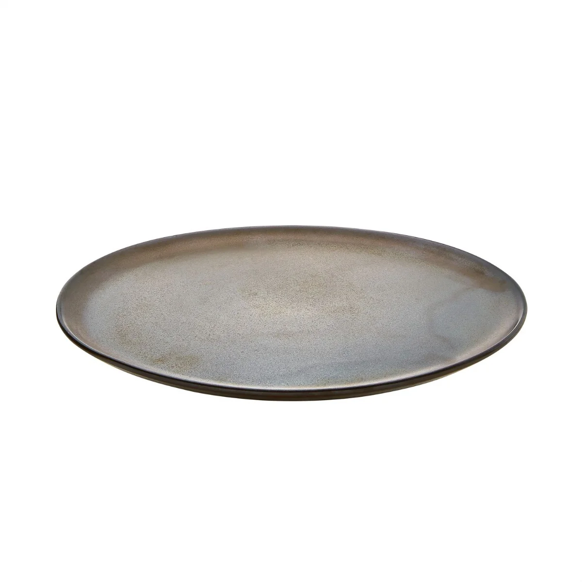RAW  Middagstallerken, brun metallic - 28 cm.