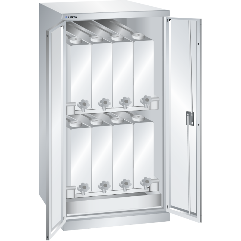 Armoire à 2 portes battantes pleines pour liquides H 145 x L 71,7 x P 75,3 cm Key Lock