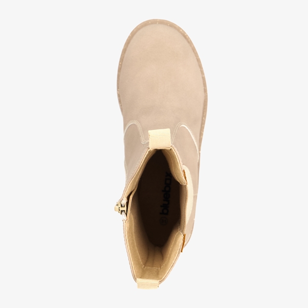 Blue Box meisjes Chelsea boots beige met glitters