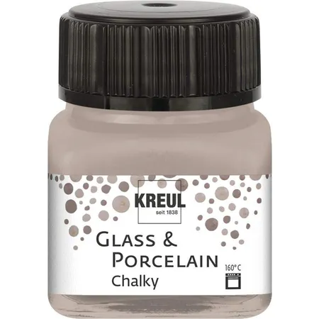 KREUL Glass & Porcelain Chalky, noble nougat, 20 ml