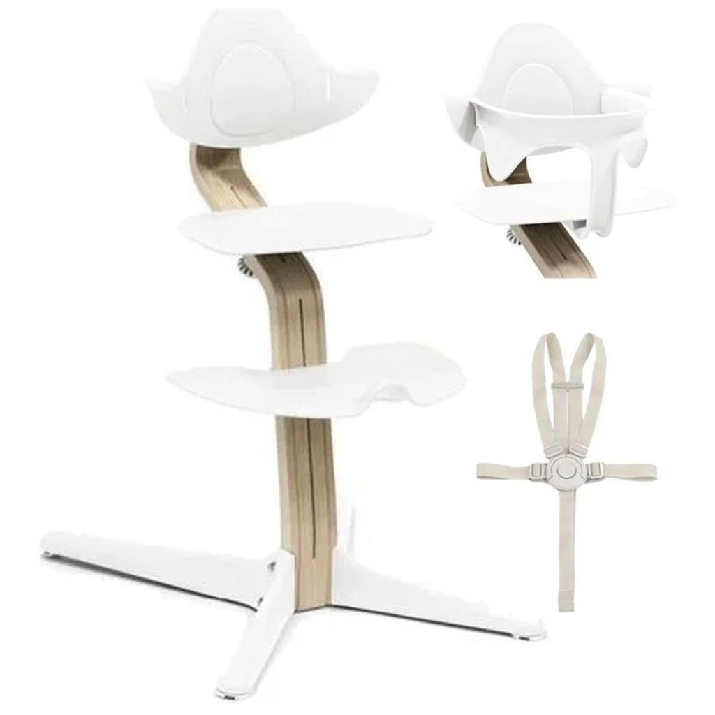 STOKKESTOKKE   Nomi Oak Stuhl inkl. Baby Set und Sicherheitsgurt white
