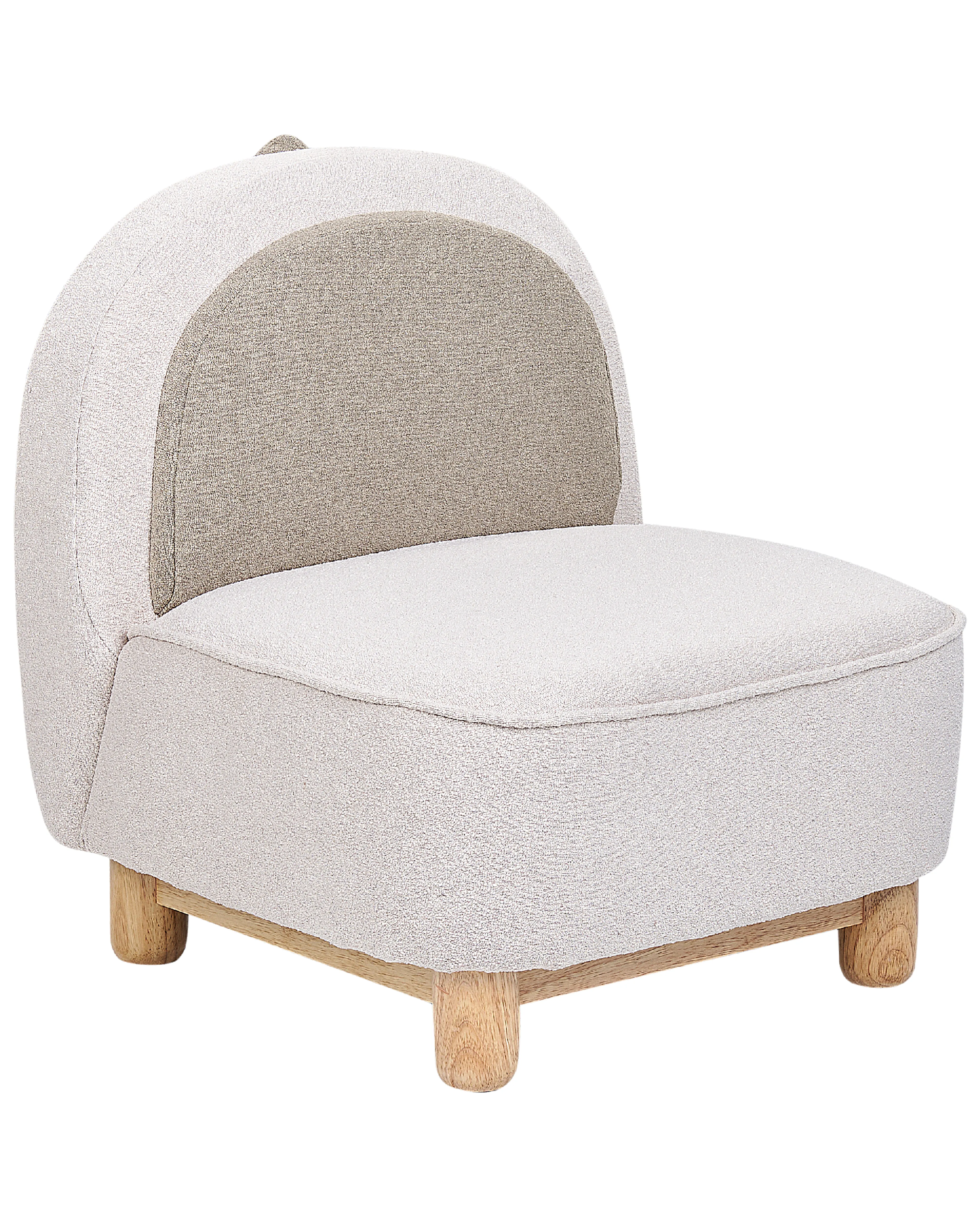 Kinderfauteuil Dinosaurus FABORG Stof Lichtbeige