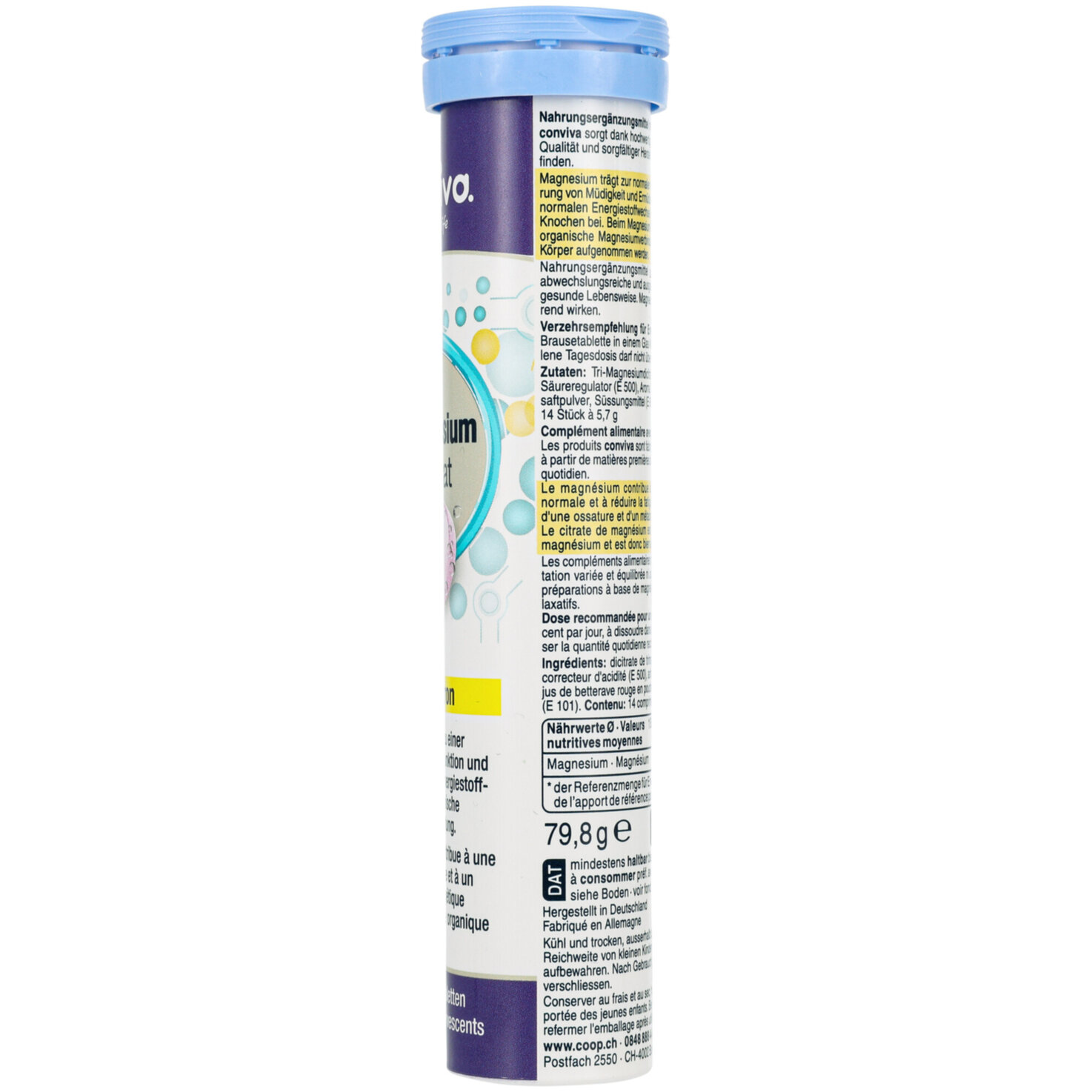 conviva Magnesium Citrat Brausetabletten 14 Stück