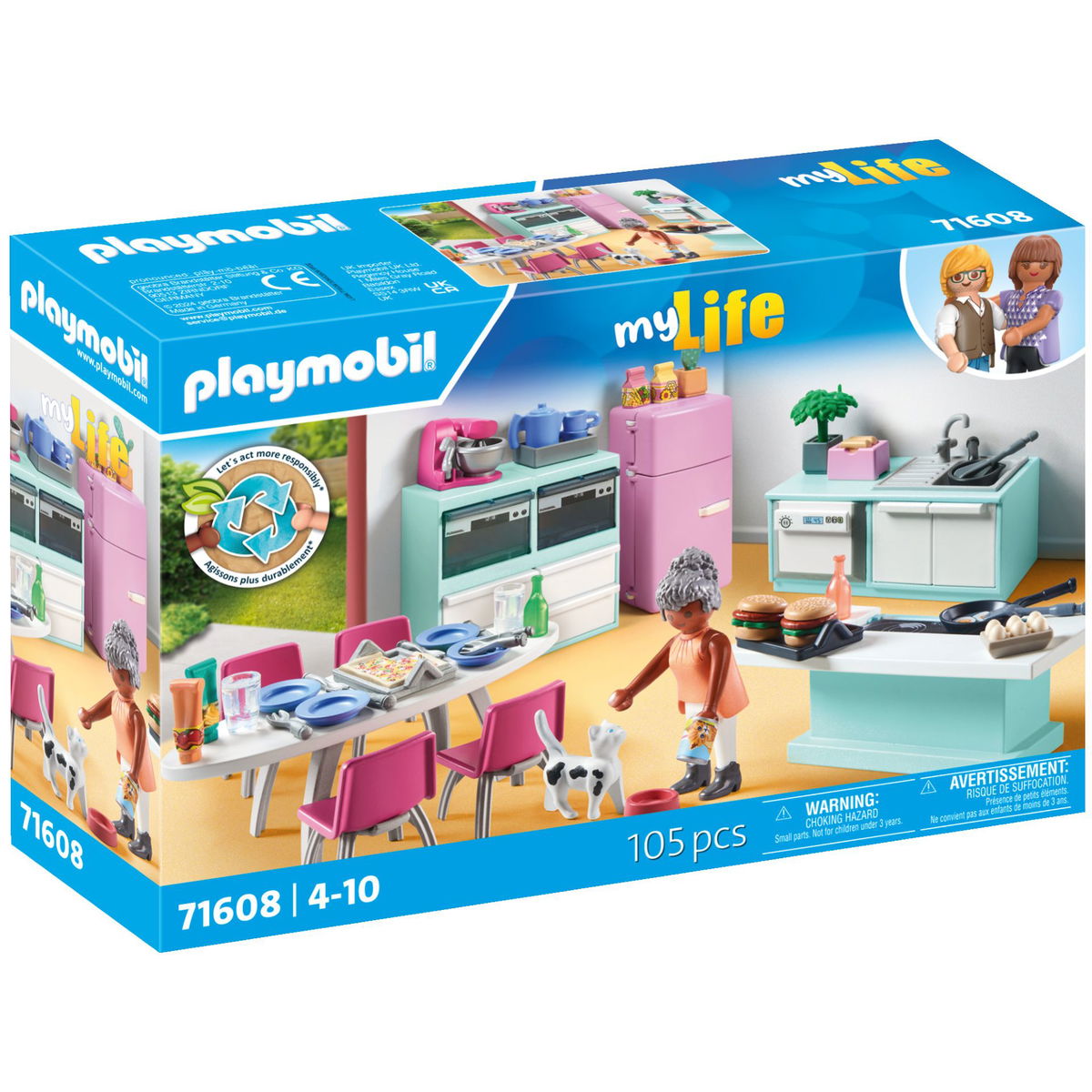 PLAYMOBILPLAYMOBIL   My Life 71608 Küche mit Essplatz