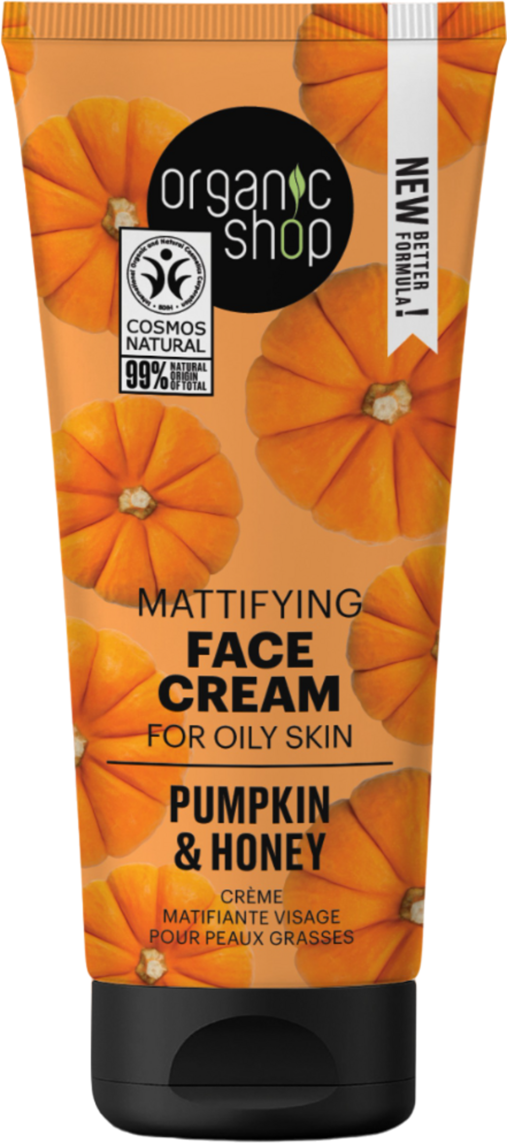 Organic Shop  Mattifying Face Cream Pumpkin & Honey, 50 ml