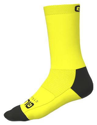 Chaussettes Alé Team Jaune Fluo