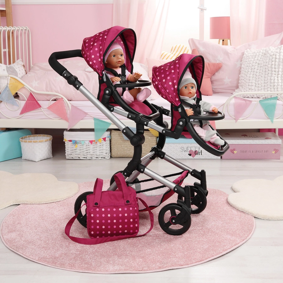 bayer Design Zwillings-Puppenwagen Twin Neo mit Fee