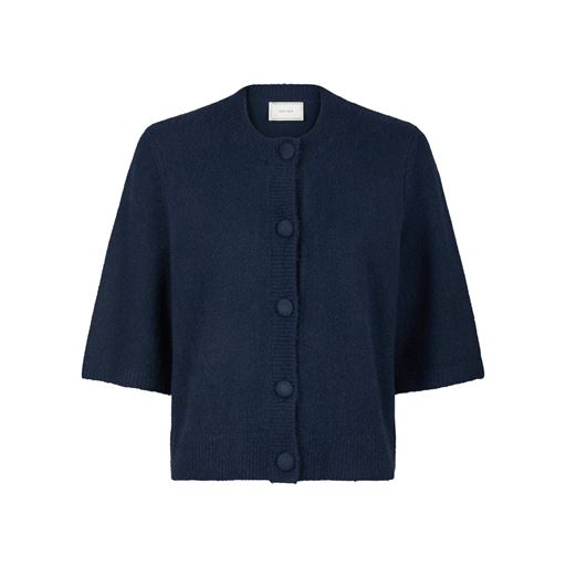 Neo Noir Elmira Knit Cardigan, Navy, 36