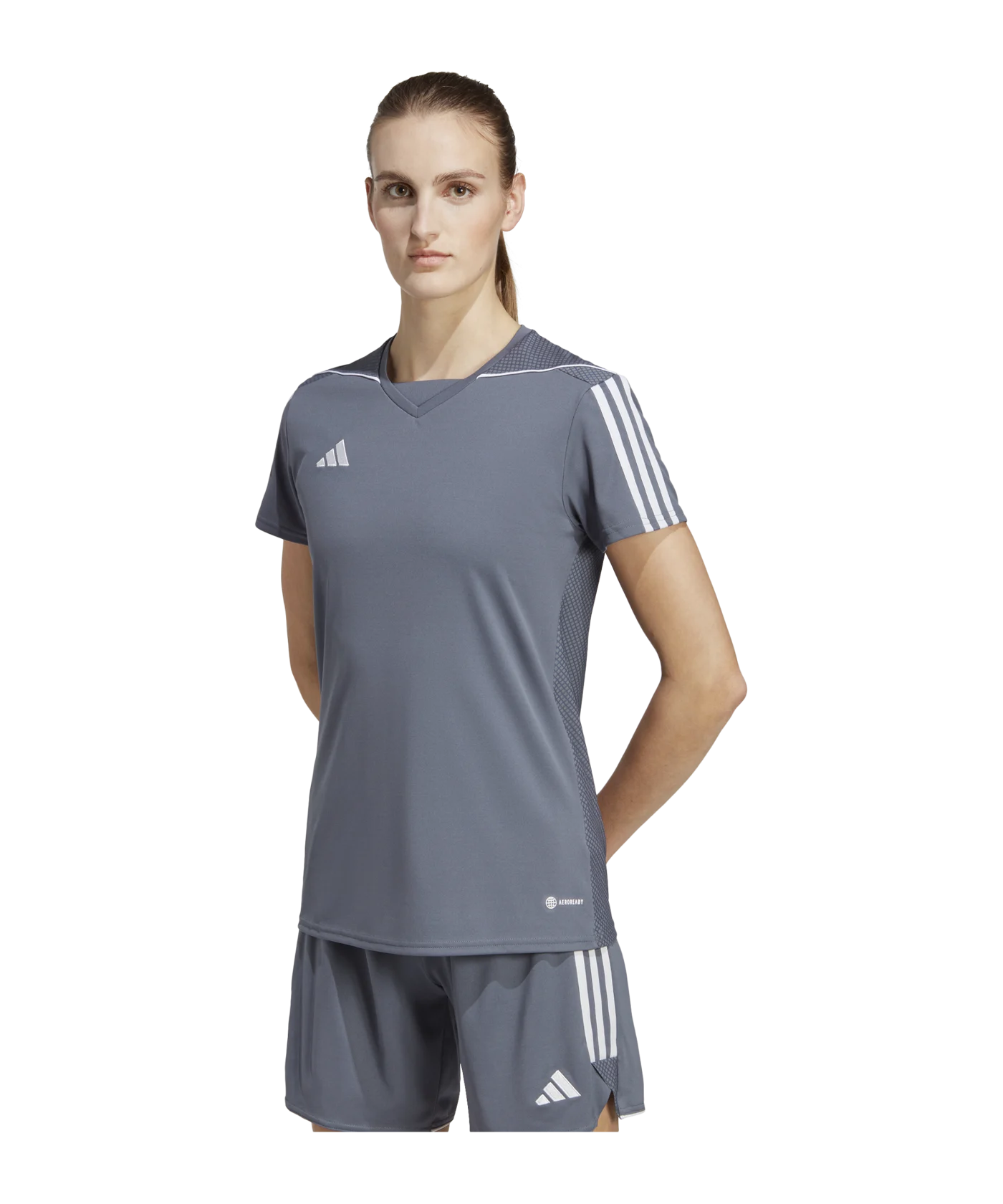 adidas Tiro 23 Trikot Damen Grau Weiss
