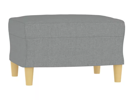 Ensemble de canapés 4 pcs coussins gris clair tissu