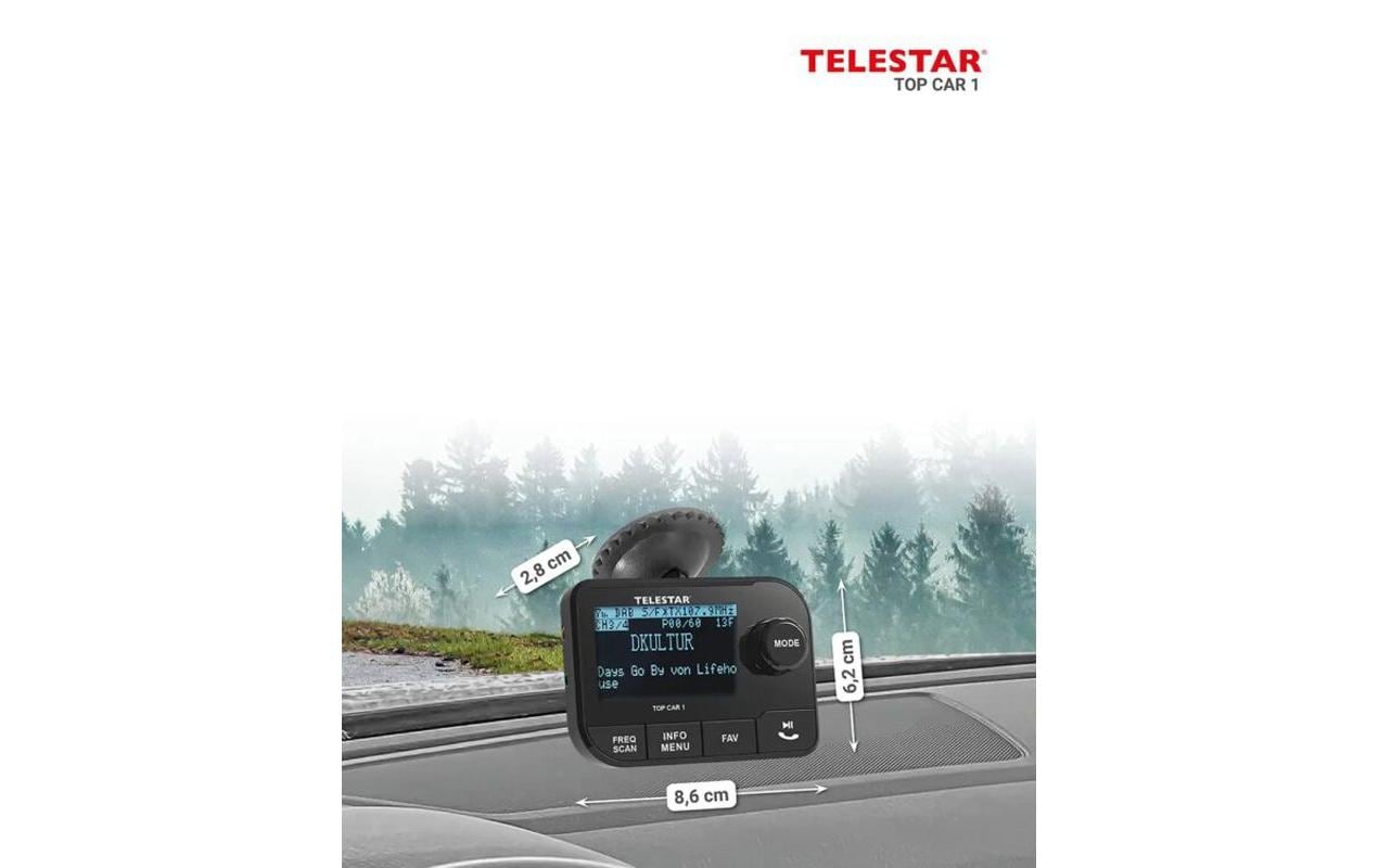 Adapter TOP CAR 1 SchwarzFahrzeugadapter mit DAB+ Tuner