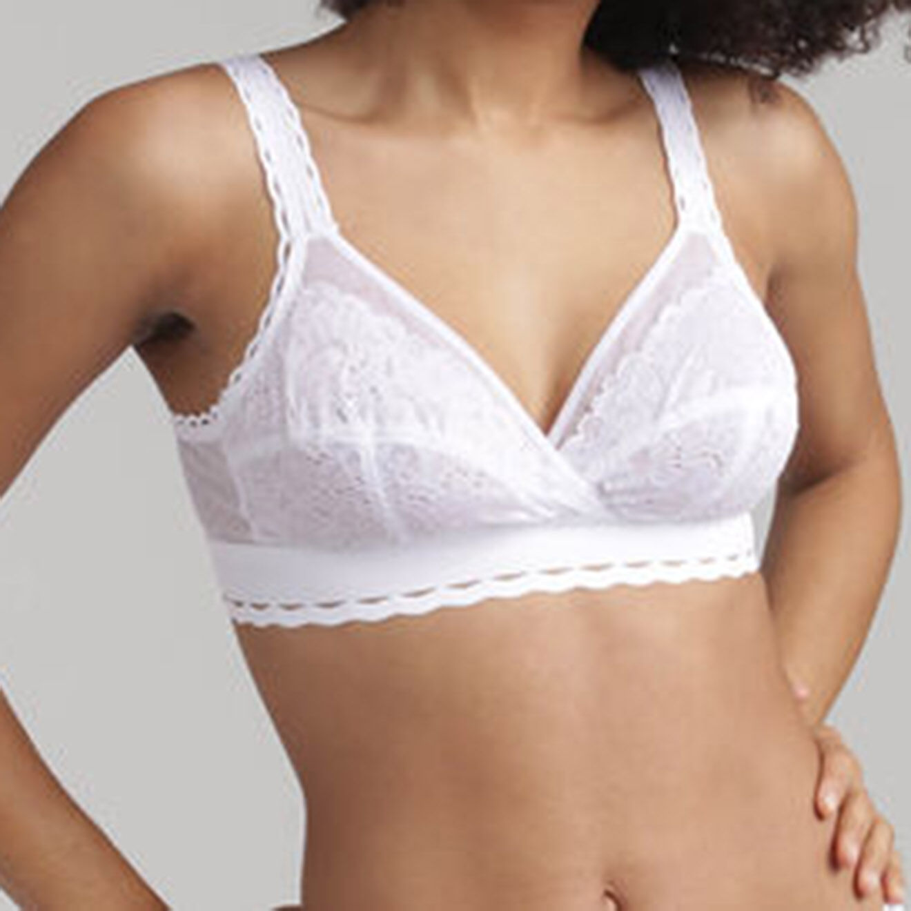 Playtex Soutien-gorge sans armatures Coeur Croisé Féminin blanc