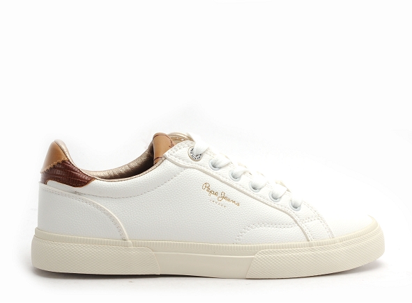 Pepe jeans basses femme kenton street w  pls31561 blanc