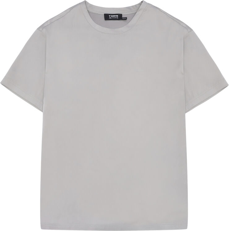 7 Days Active Shiny Oversize Tee 051 silver
