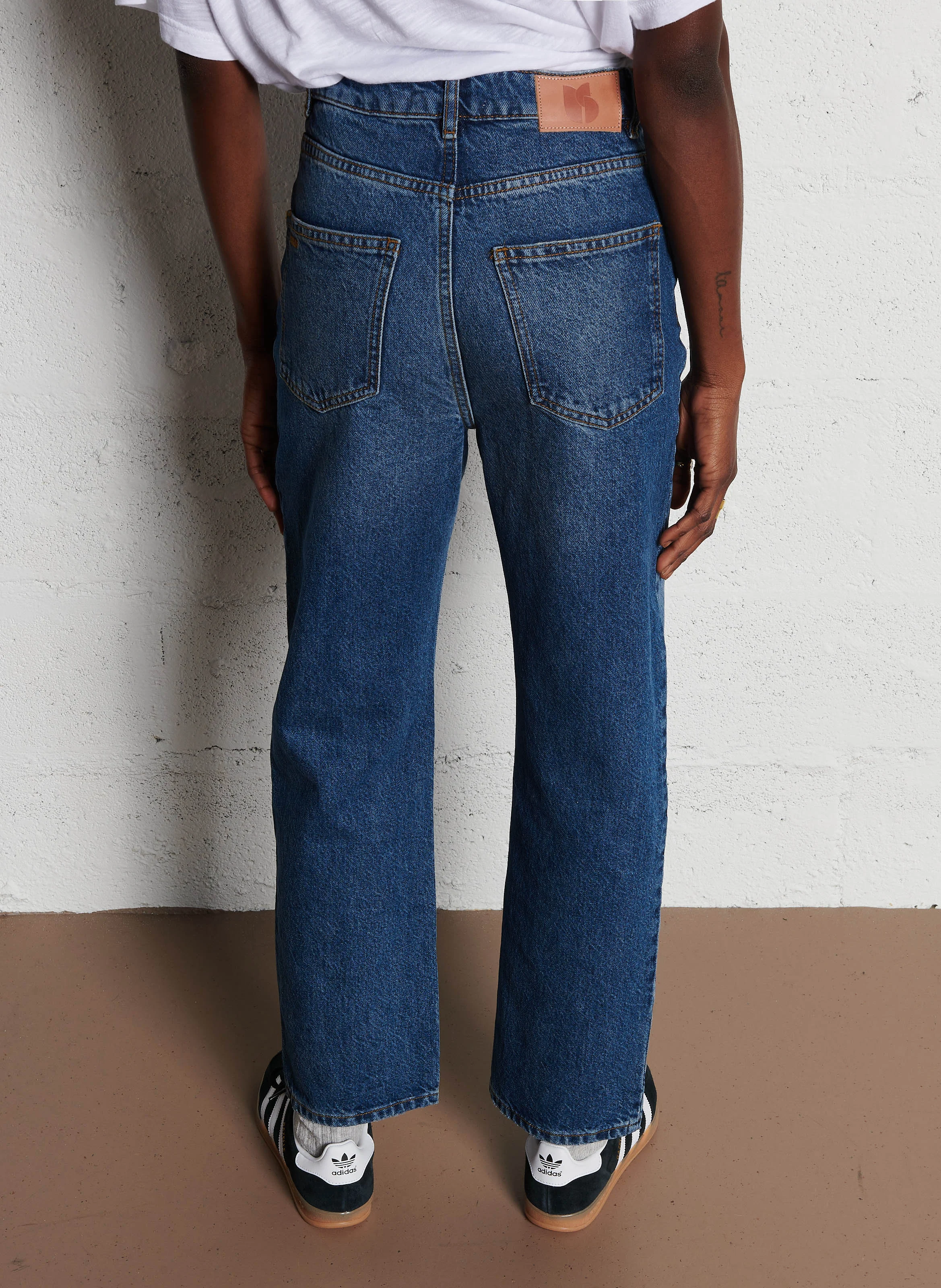 MELZ - Jean droit en coton | Bleu