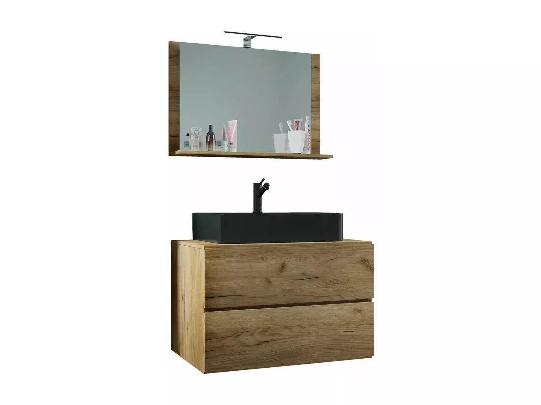 Meuble de salle de bains 3 pièces Lendas 80 cm M
