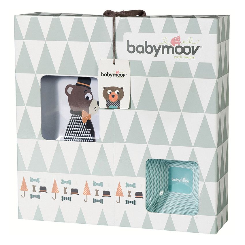 Coffret repas 5 pièces - Lovely Bear - Doré