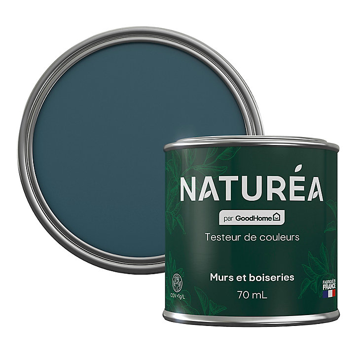 Peinture testeur de couleur Naturéa par GoodHome oiseau bleu velours 70 ml