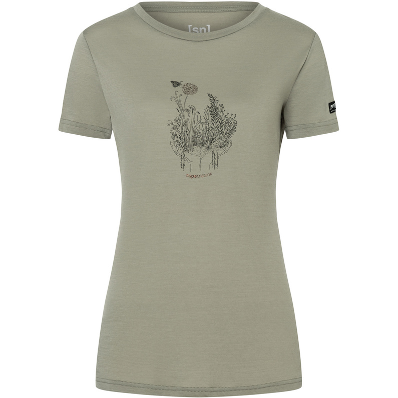 Super.Natural Damen Flowerhands T-Shirt