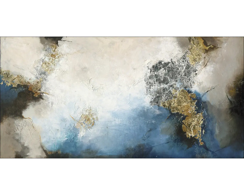 Canvas print Origineel Blauw Experiment 180x90 cm