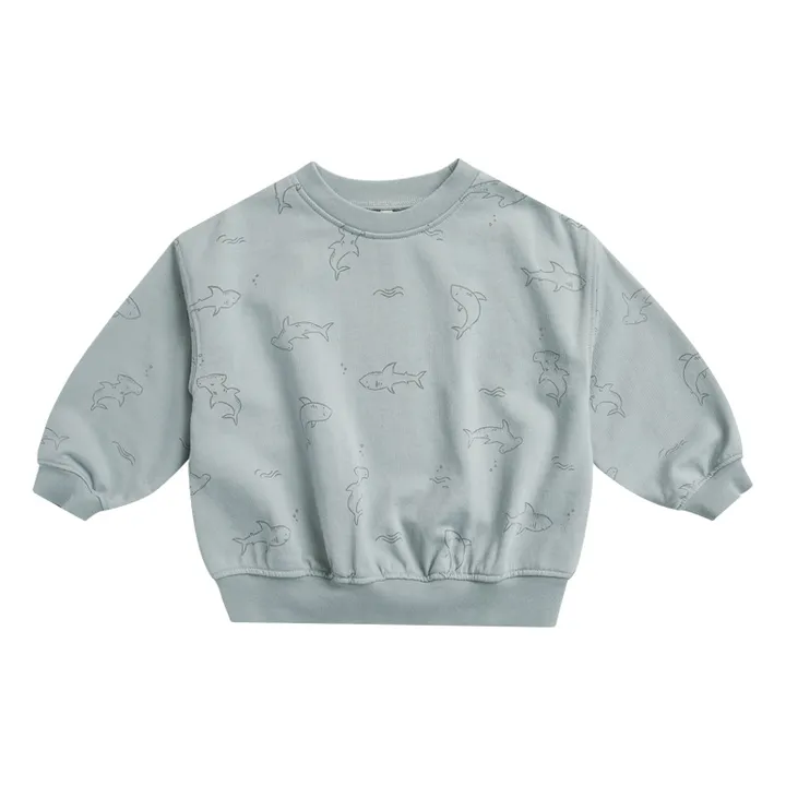 Rylee + Cru Sweat Requins | Bleu