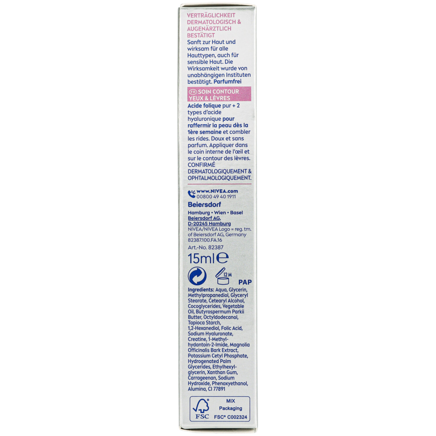 Nivea Cellular Expert Filler Augen & Lippen Pflege