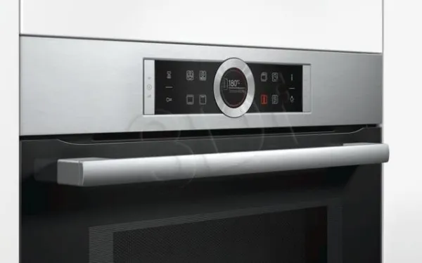 Bosch Serie | 8 CMG633BS1 - Kombinationsovn - til indbygning - niche - bredde: 56 cm - dybde: 55 cm - højde: 45 cm - med selv-rengøring - inox