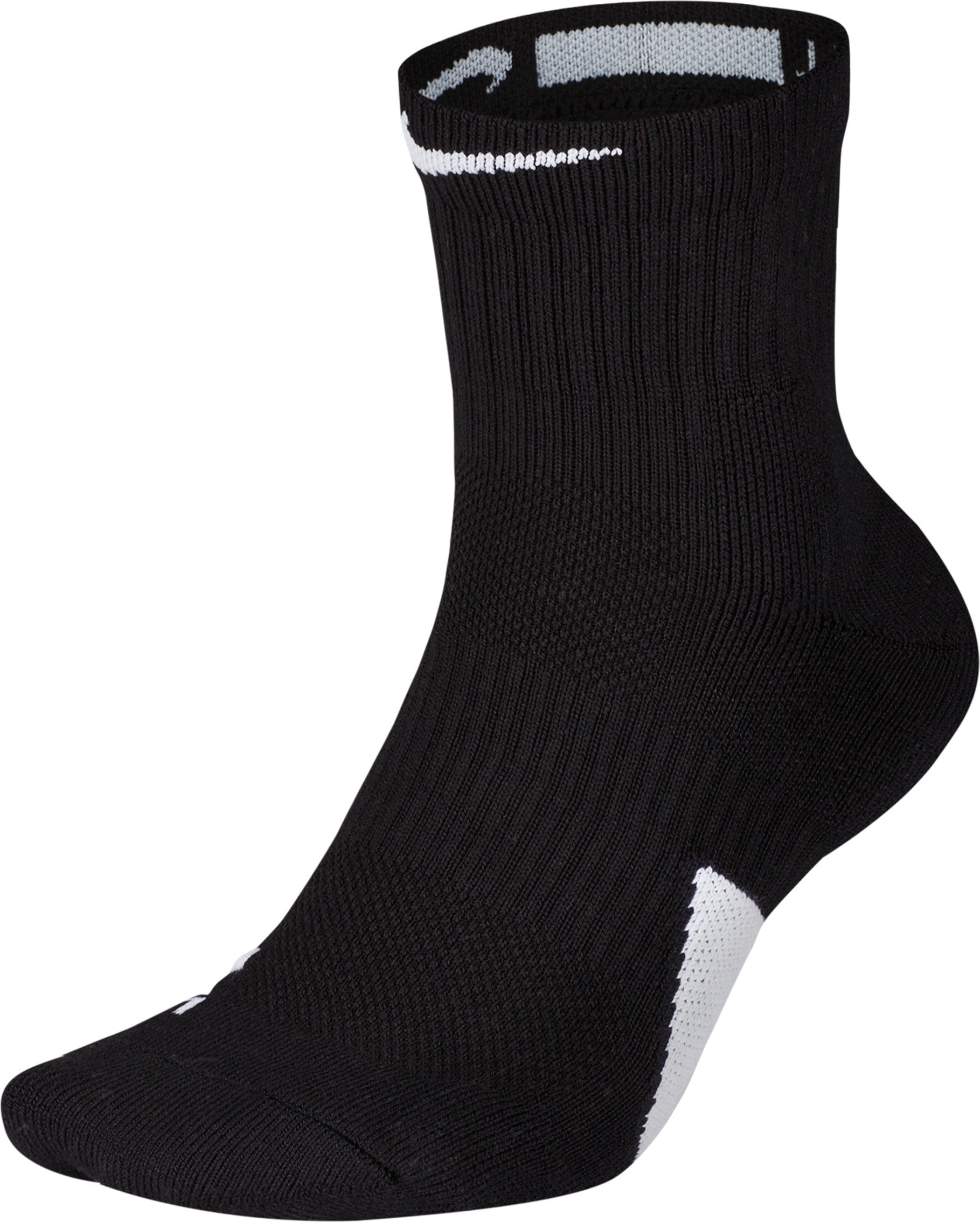Nike Elite Mid Socks Running Schwarz F013