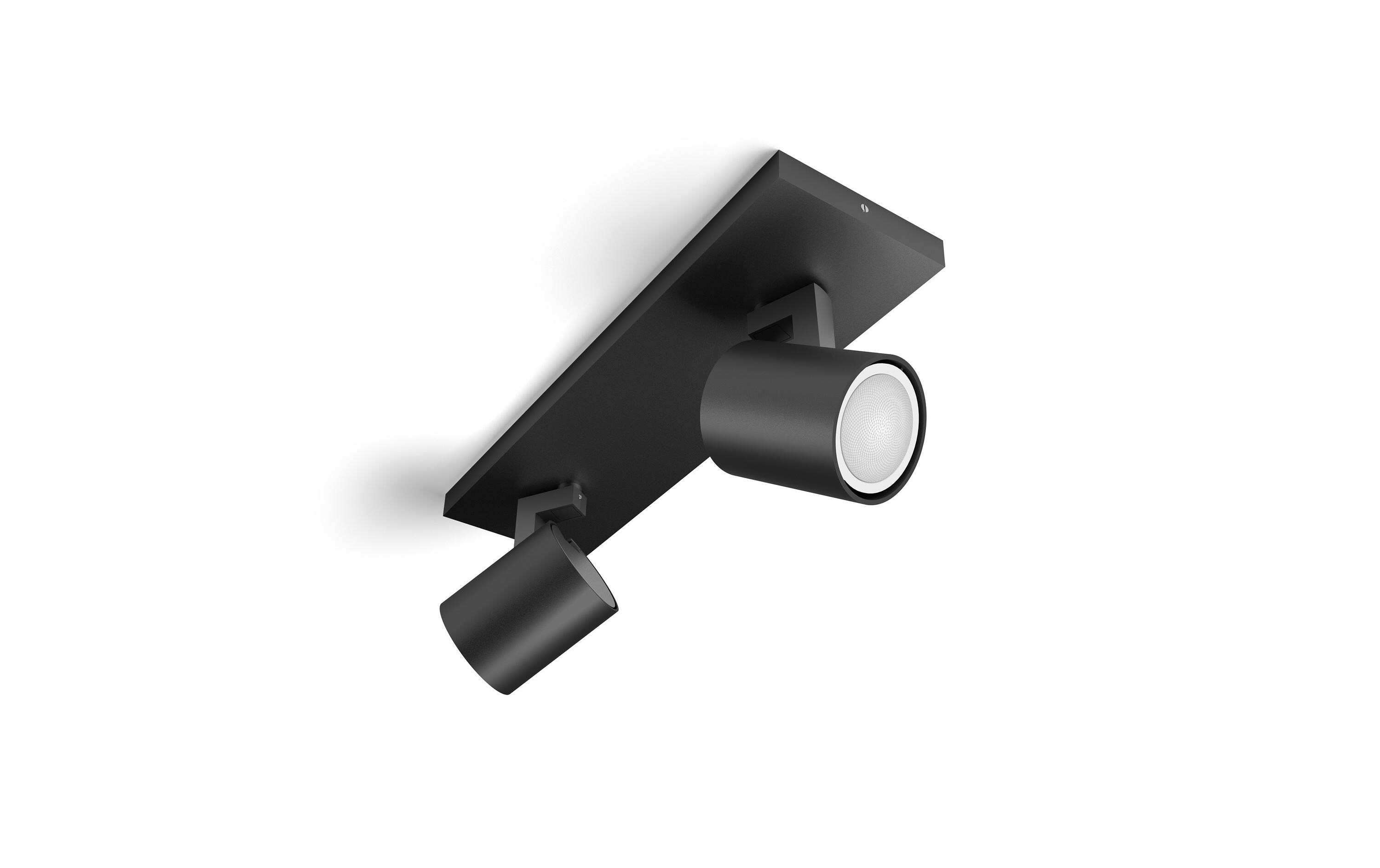 White Ambiance Runner Doppelspot Schwarz<br>Individuell einstellbare Spots für perfektes Licht in jedem Raum