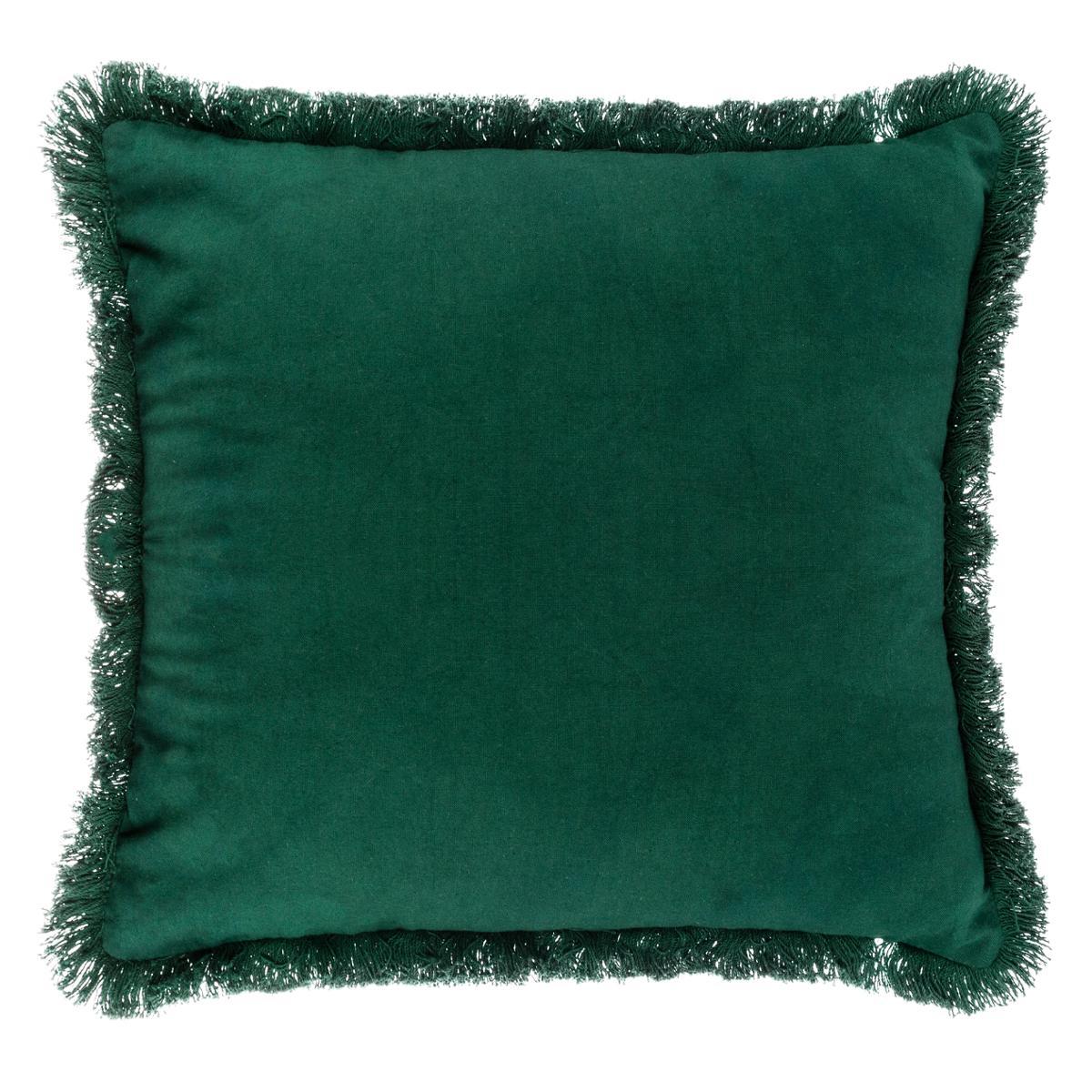 HOUSSE DE COUSSIN BRODE REVERSIBLE JUNGLE 40X40CM