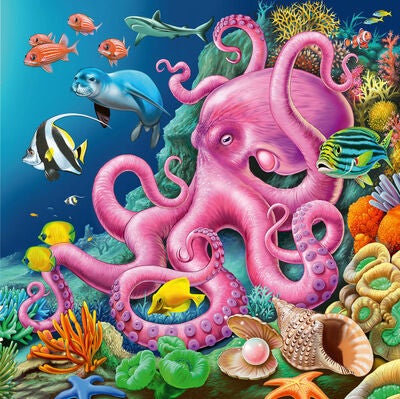 Ravensburger Puslespill Under Water 3x49 Brikker