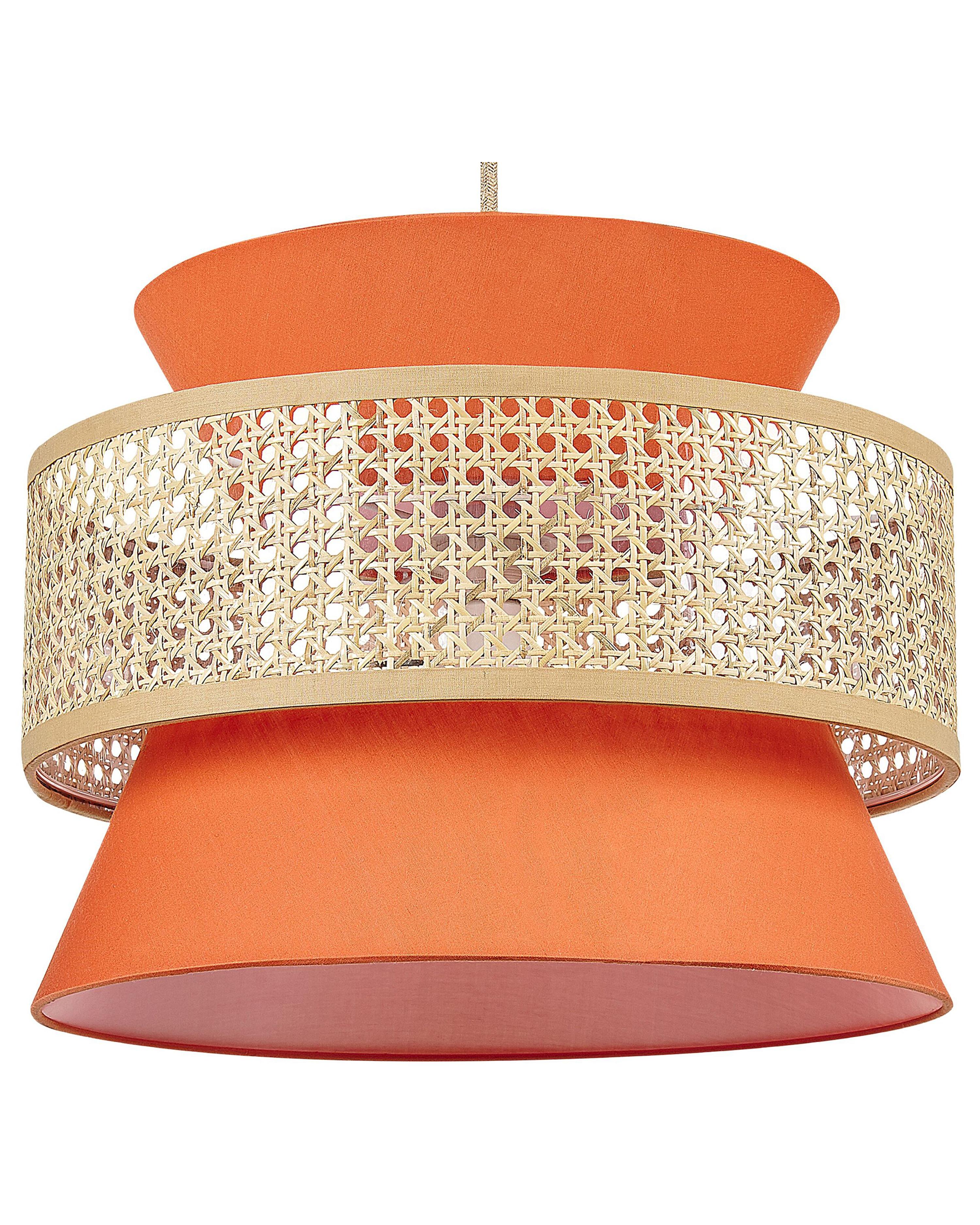 Hanglamp LUYANO Rotan Koraalrood