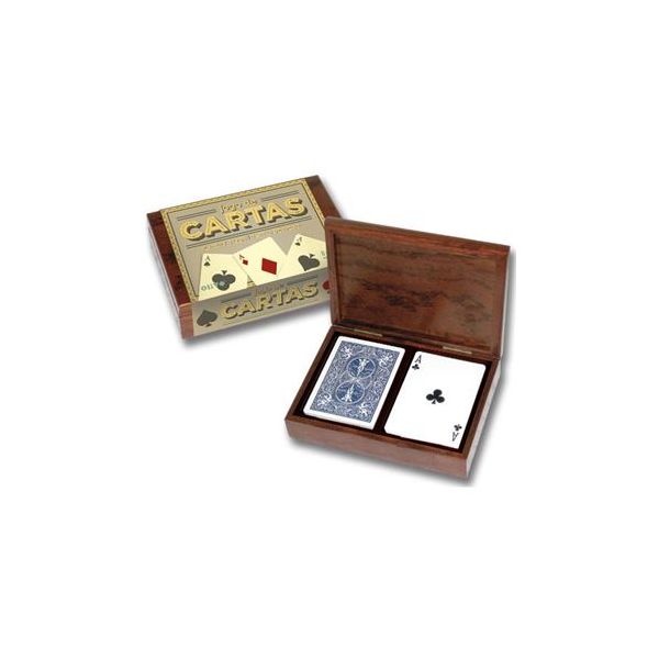 Olivo Baralho de Cartas Retro com Caixa de Madeira